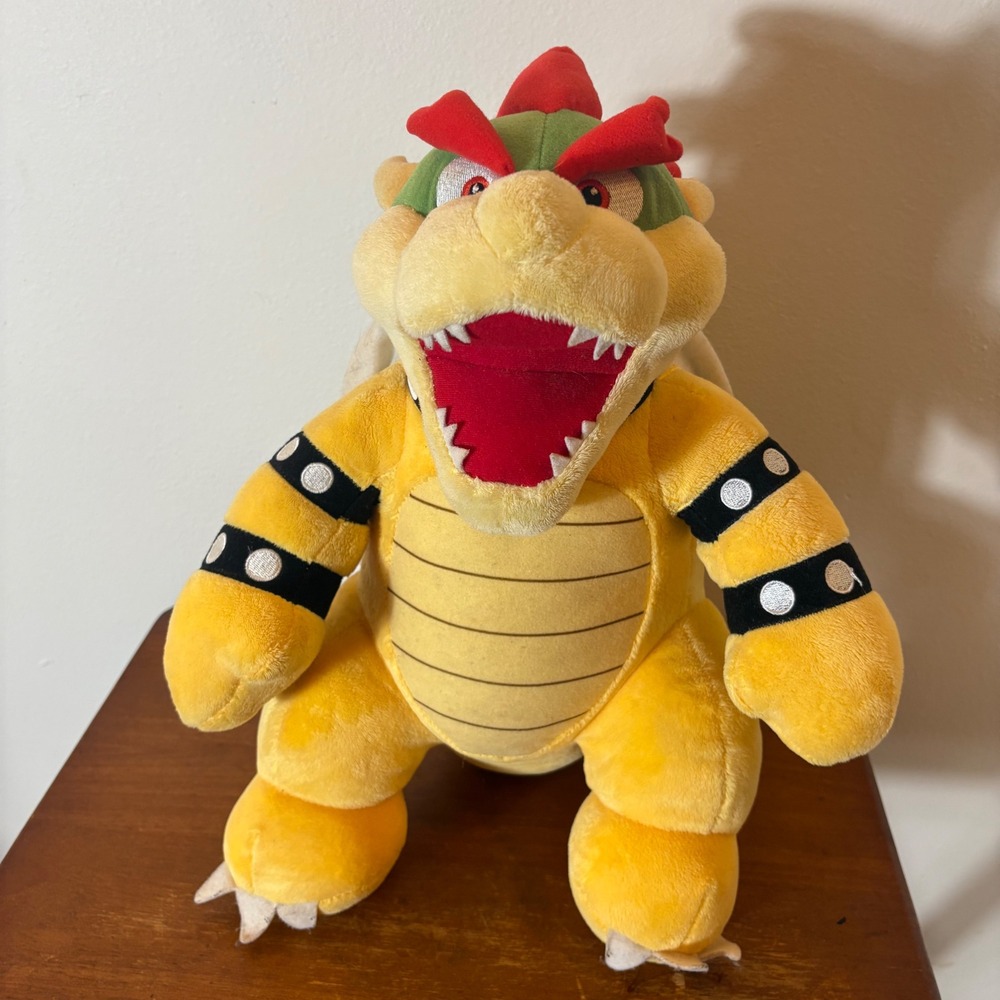 Build-A-Bear Bowser Plush Super Mario Nintendo King Koopa Large Stuffed Animal